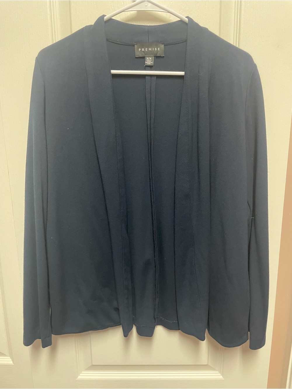 Premise Dark Blue Lightweight Open Cardigan
